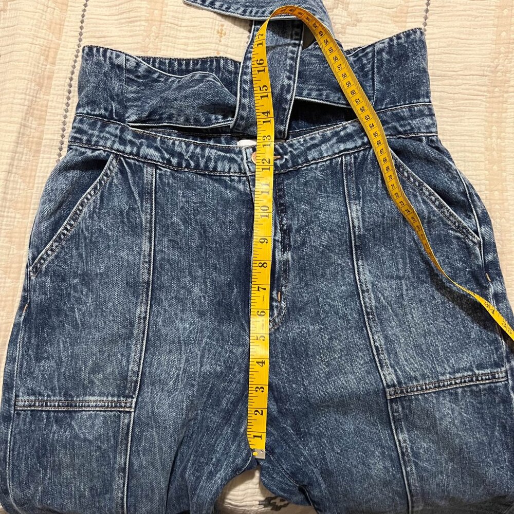 Jonathan Simkhai Standard Henley Tie-Waist Straight Jeans Size 31 NWOT - Picture 9 of 16